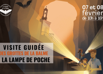 Les visites guidées à la lampe de poche sont une approche incroyable des volumes et concrétions des Grottes de la Balme.